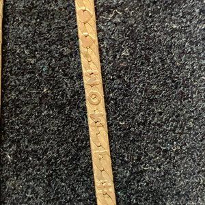 16" #1 Mom Sterling Silver Herringbone Necklace